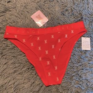 Savage X Fenty Womens Red Panties